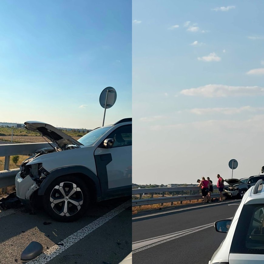 Accident cu patru victime la intersecția cu DNCT, în apropierea aeroportului din Timișoara