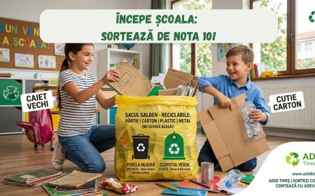ADID Timiș explică unde aruncăm ambalajele și rechizitele vechi