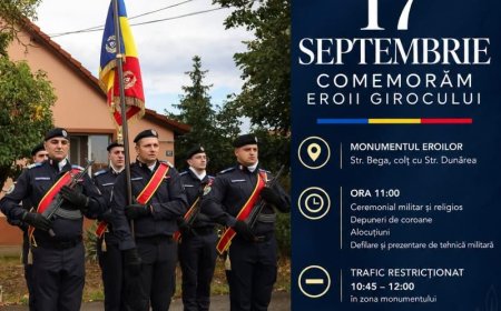 Eroi ai Girocului, comemorați la 82 de ani de la luptele pentru apărarea localității
