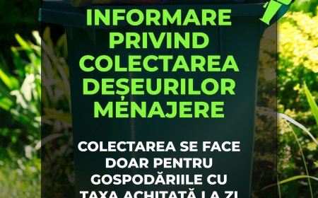 Dudeștii Vechi: Ridicarea gunoiului, doar pentru cetățenii fără datorii din 25 septembrie