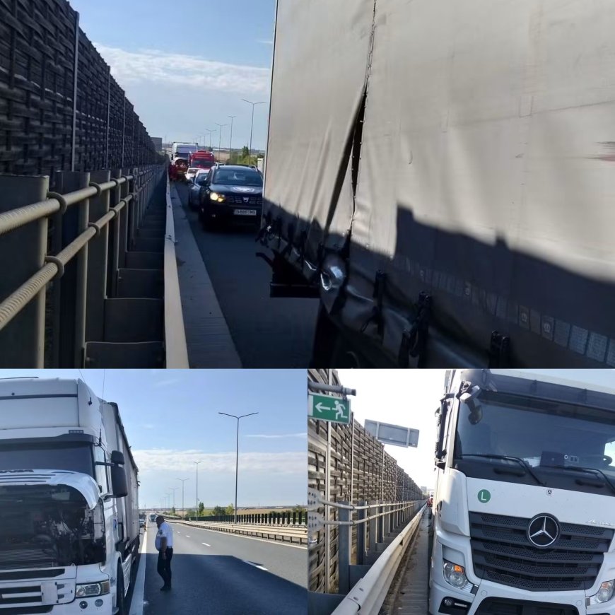 S-au izbit două autotrenuri
