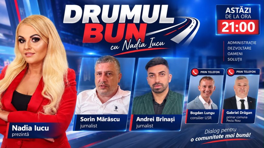 DRUMUL BUN cu Nadia Iucu 📺 ASTĂZI, DE LA ORA 21:00