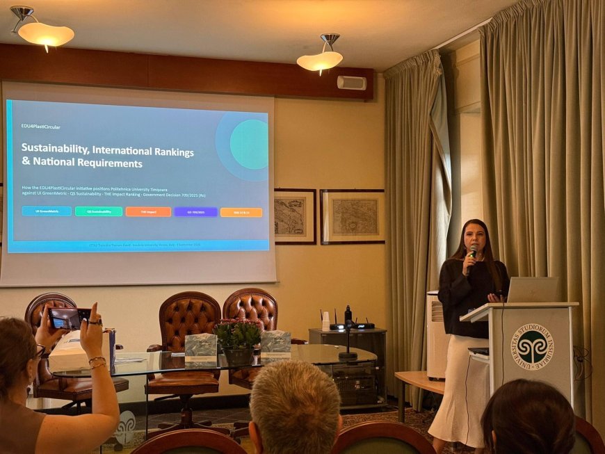 UPT duce proiectul EDU4PlastiCircular în Italia