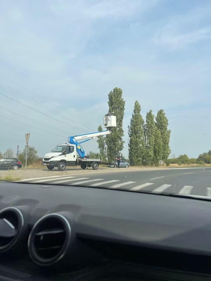 Atenție, șoferi! Radar în nacelă pe Șagului