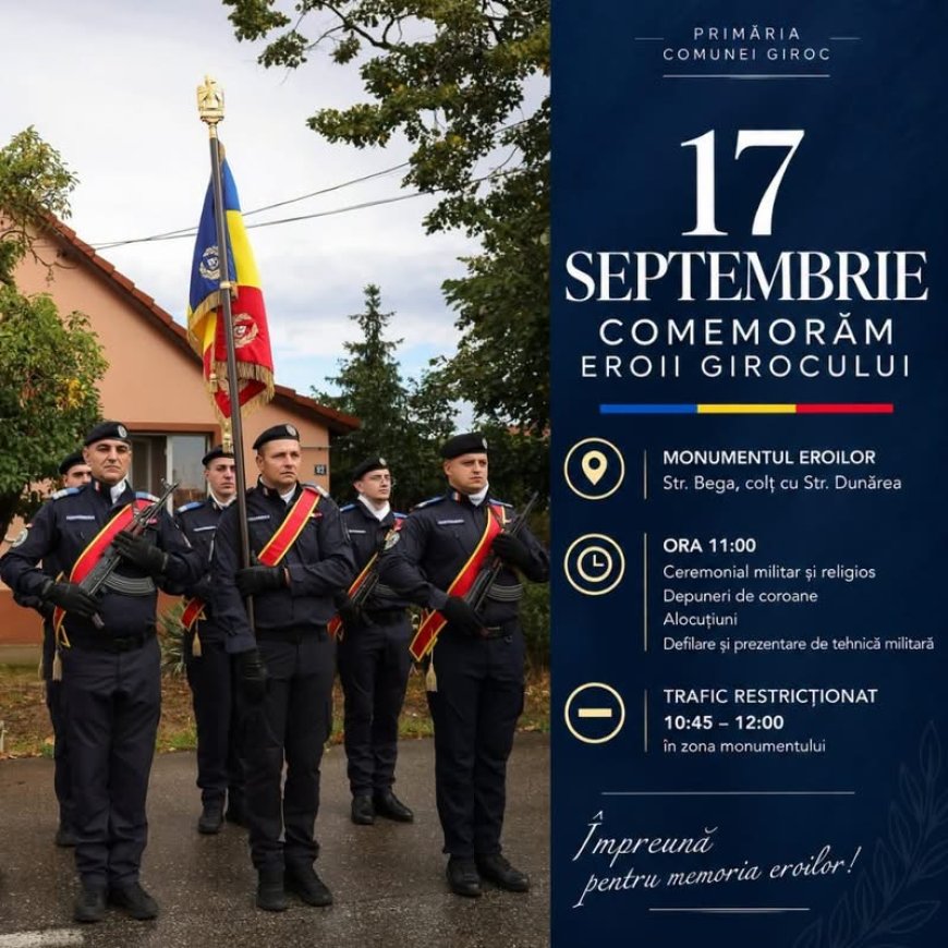 Eroi ai Girocului, comemorați la 82 de ani de la luptele pentru apărarea localității