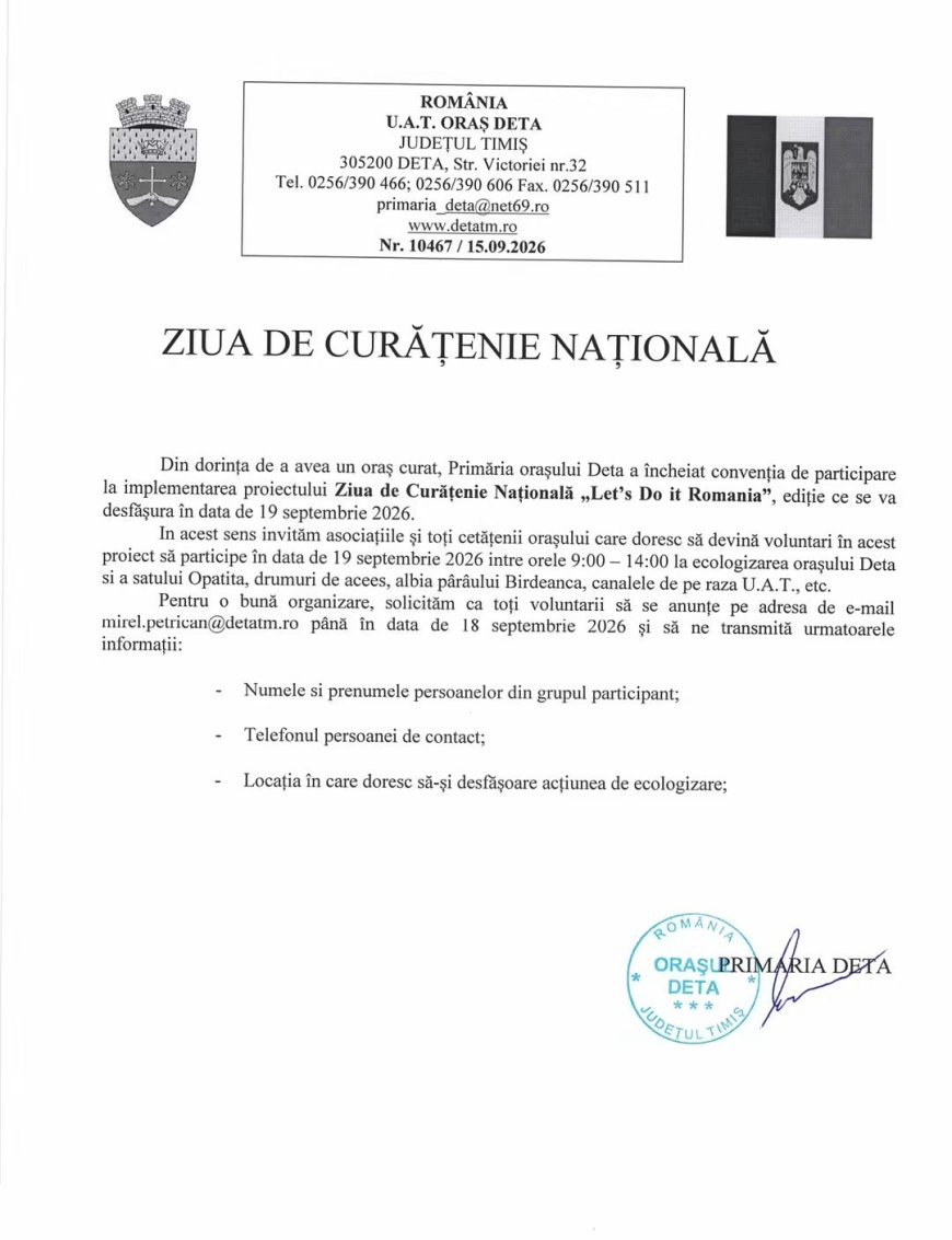 Zi de Curățenie Națională