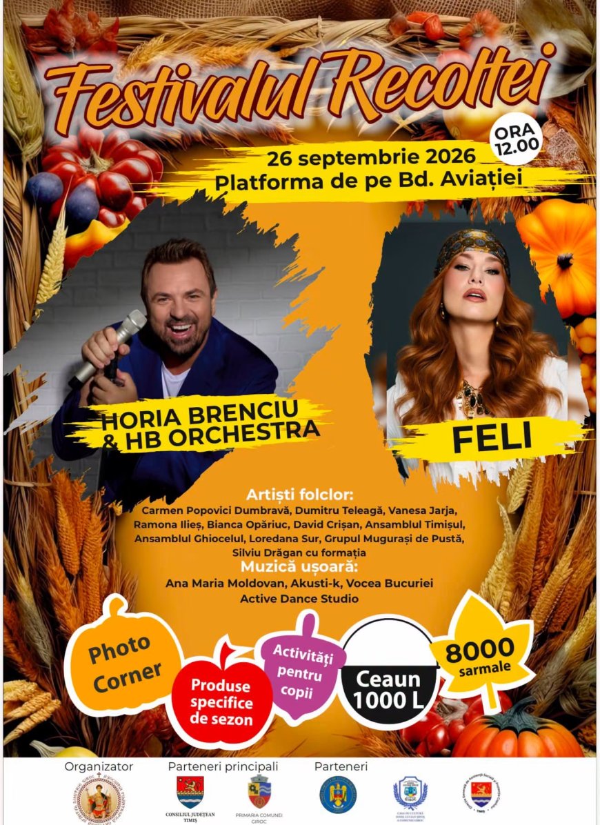 Festivalul Recoltei revine la Giroc!
