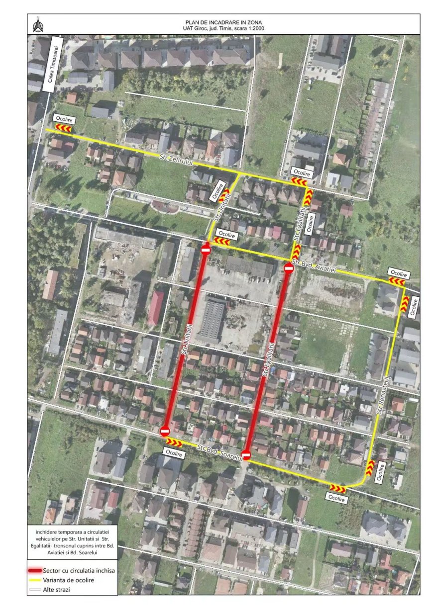 Restricții de circulație în Giroc, în perioada Festivalului Recoltei