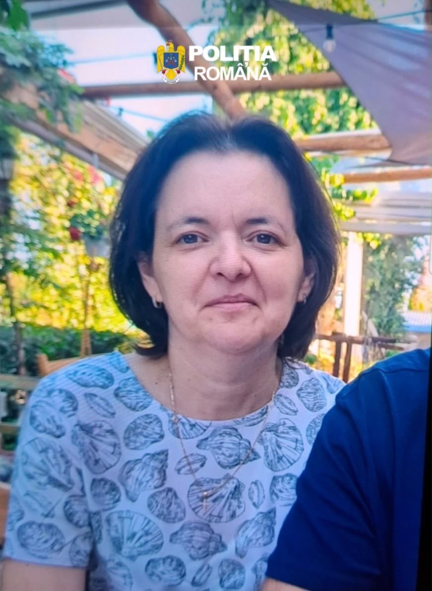 Femeie de 48 de ani, dispărută în Sebiș. Poliția cere ajutorul populației
