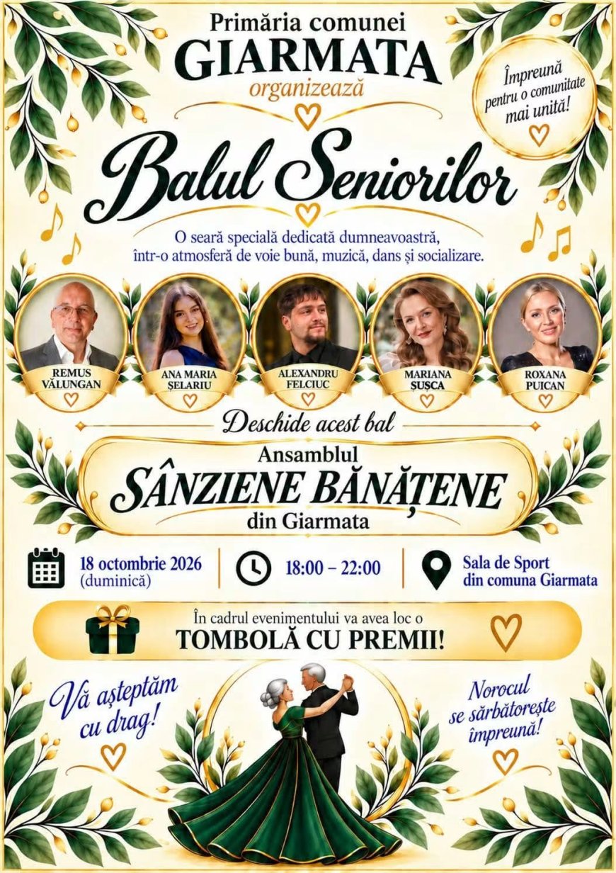 Balul Seniorilor din Giarmata și Cerneteaz