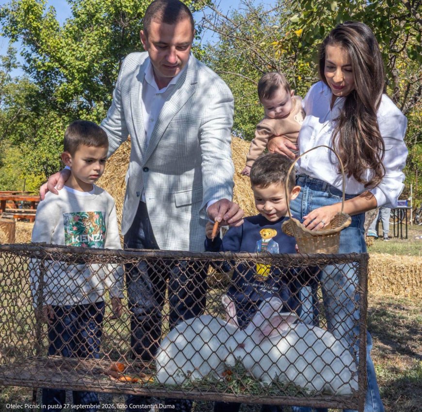A lăsat pentru câteva ore agitația din fruntea CJ Timiș. Alfred Simonis, la picnic în Otelec, alături de soție și cei trei copii
