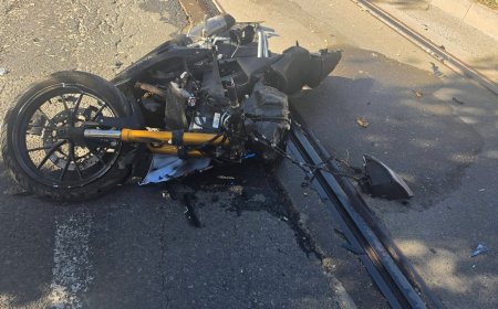 Accident între o motocicletă și un autoturism la Reșița