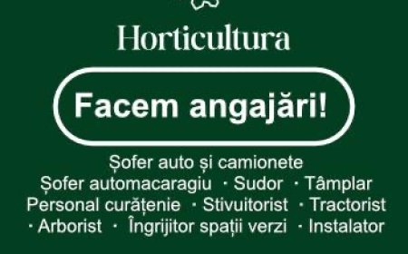 Horticultura Timișoara angajează