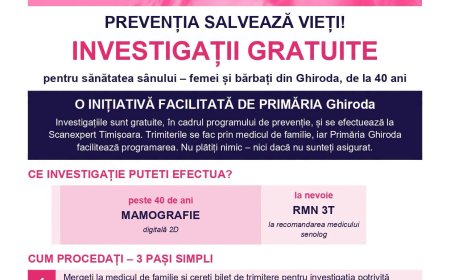 Investigații gratuite pentru sănătatea sânilor