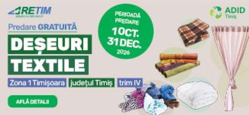 ADID Timiș colectează deșeurile textile