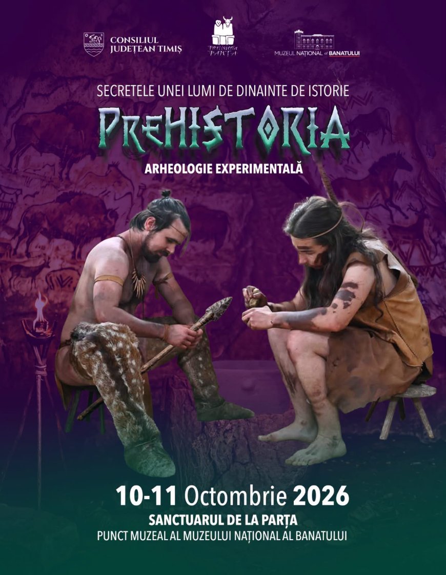 „PreHistoria”, trei zile în lumea preistoriei, la Timișoara și Parța