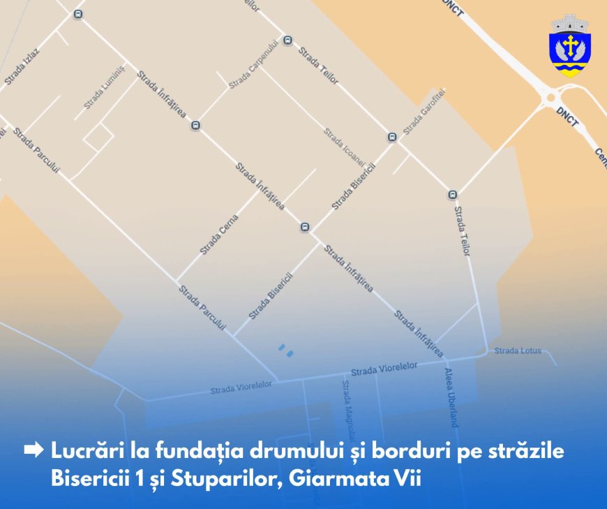 Lucrări pe două străzi din Giarmata Vii