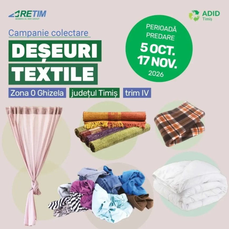 Adid Timiș colectează deșeurile textile
