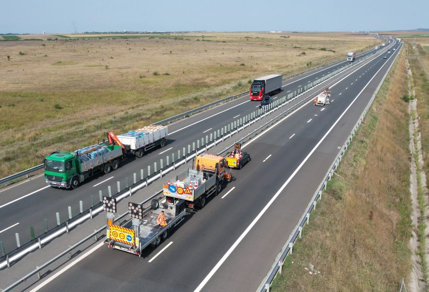Marcaje rutiere pe A1, A6 și A11