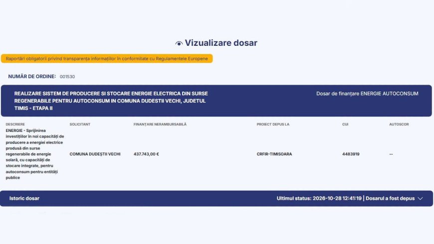 Proiect verde la Dudeștii Vechi