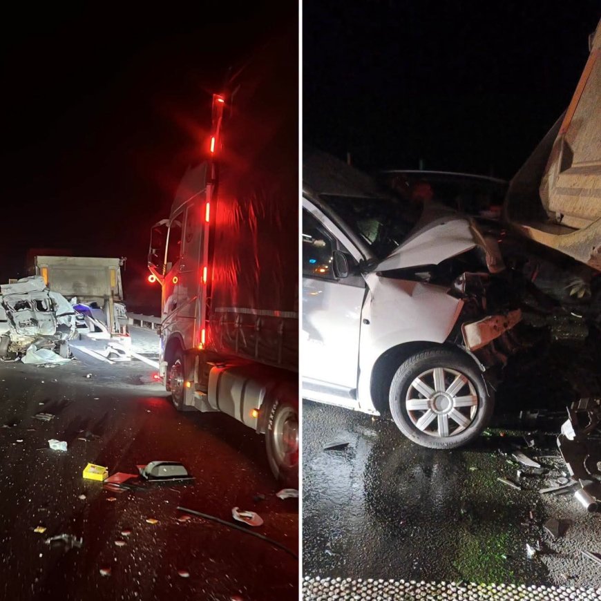 Carambol pe autostradă! Impact în lanț